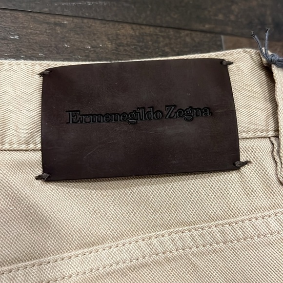 NWT ZEGNA Beige Stretch Jeans - 40 - Picture 5 of 7
